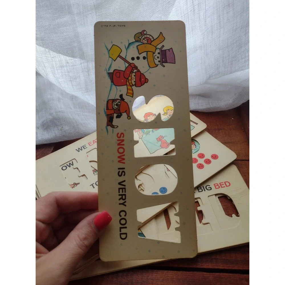 Fisher price educational‎ flash cards,1972,Early learning